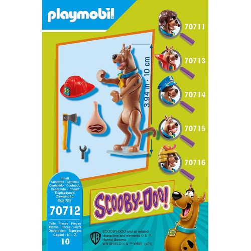 Playmobil Scooby-Doo! Συλλεκτική Φιγούρα Scooby Πυροσβέστης 70712 4008789707123