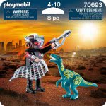 Playmobil Duo Pack Velociraptor And Hunter, Aged 4 Years 70693 4008789706935
