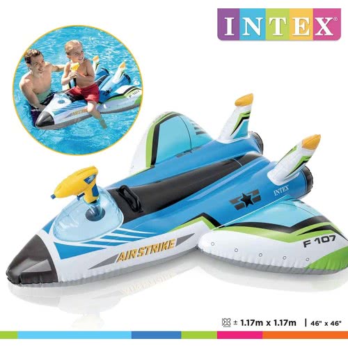 INTEX Water Gun Plane Ride-On 117X117εκ 57536 6941057420202