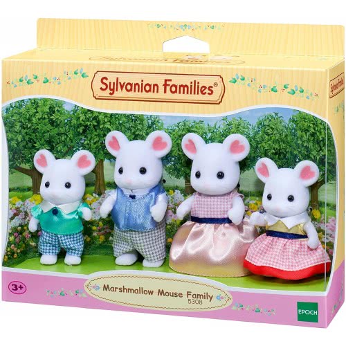 Epoch Sylvanian Families: Marshmallow Mouse Family 5308 5054131053089