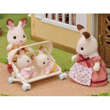 Epoch Sylvanian Families: Triplets Καροτσάκι Τριδύμων 5533 5054131055335