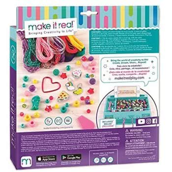 Make It Real Jewellery Making Sets For Children, Multi-Coloured 065851 695929013165