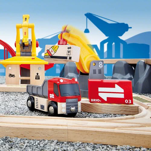 Brio World World Deluxe Cargo Train Set For Kids Age 3 Years And Up, Compatible With All  Train Sets 33097 7312350330977