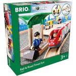 Brio World World Rail And Road Travel Train Set For Kids Age 3 Years And Up, Compatible With All  Train Sets 33209 7312350332094
