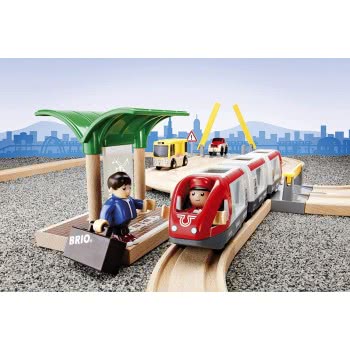 Brio World World Rail And Road Travel Train Set For Kids Age 3 Years And Up, Compatible With All  Train Sets 33209 7312350332094