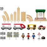 Brio World World Rail And Road Travel Train Set For Kids Age 3 Years And Up, Compatible With All  Train Sets 33209 7312350332094