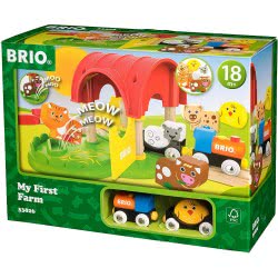 Brio World My First Railway Farm Train Set Toddler Toy For Kids 18 Months And Up Compatible With All  Train Sets 33826 731235033