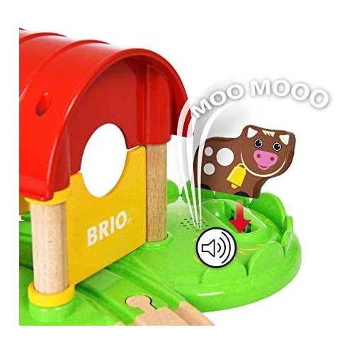 Brio World My First Railway Farm Train Set Toddler Toy For Kids 18 Months And Up Compatible With All  Train Sets 33826 731235033