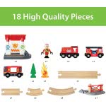 Brio World World Fire And Rescue Fire Fighter Set For Kids Age 3 Years And Up, Compatible With All  Train Sets 33815 73123503381