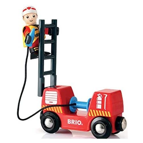 Brio World World Fire And Rescue Fire Fighter Set For Kids Age 3 Years And Up, Compatible With All  Train Sets 33815 73123503381