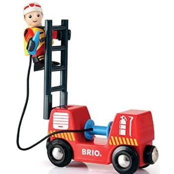 Brio World World Fire And Rescue Fire Fighter Set For Kids Age 3 Years And Up, Compatible With All  Train Sets 33815 73123503381