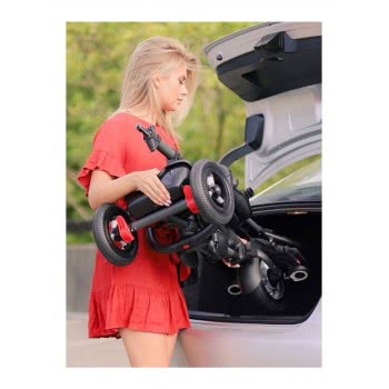 QPlay Rito Air Wheels Ποδηλατάκι Με Τιμόνι Βόλτας Κόκκινο 01-1212040-02 686268624594