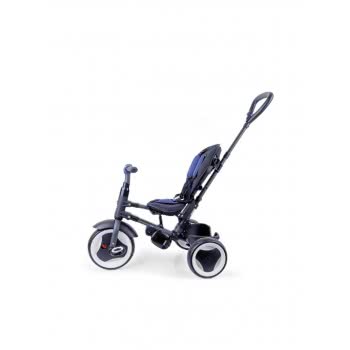 QPlay Rito Plus Eva Wheels Ποδηλατάκι Με Τιμόνι Βόλτας Γκρι 01-1212041-01 5061047480083