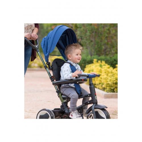 QPlay Rito Plus Eva Wheels Ποδηλατάκι Με Τιμόνι Βόλτας Γκρι 01-1212041-01 5061047480083