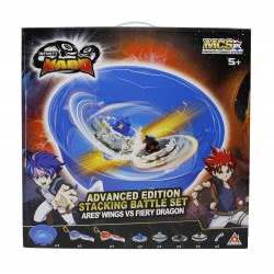 Auldey Toys Infinity Nado V Stackable – Advanced Battle Set Arena Ares Wings Vs Fiery Dragon 634805H 6911400392562