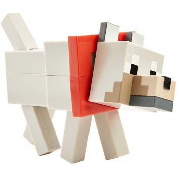 Mattel Minecraft Fusion Figures Wolf Figure GVV14 / GVV16 887961933185