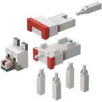 Mattel Minecraft Fusion Figures Wolf Figure GVV14 / GVV16 887961933185