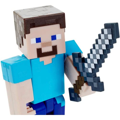 Mattel Minecraft Biome Builds Steve Figure GTP08 / GTP13 887961919240
