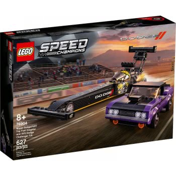 LEGO Speed Champions Mopar Dodge Srt Top Fuel Dragster And 1970 Dodge Challenger 76904 5702016912500
