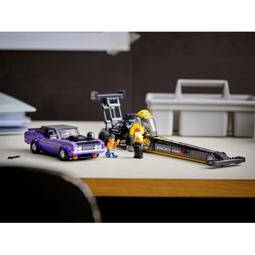 LEGO Speed Champions Mopar Dodge Srt Top Fuel Dragster And 1970 Dodge Challenger 76904 5702016912500