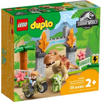 LEGO Jurassic World T. Rex And Triceratops Dinosaur Breakout 10939 5702016911091