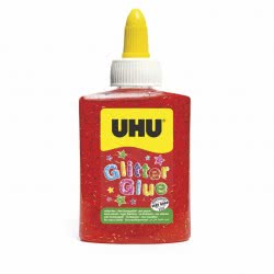 UHU Glitter Glue Red Bottle 90Gr 49921 4026700499209
