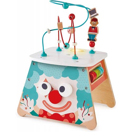 Hape Light-Up Circus Activity Cube - Multi-Sided Wooden Activity Toy E1813 6943478029729