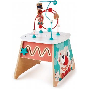 Hape Light-Up Circus Activity Cube - Multi-Sided Wooden Activity Toy E1813 6943478029729