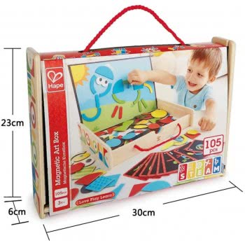 Hape Early Explorer Ξύλινο Magnetic Art Box E1631 6943478029699