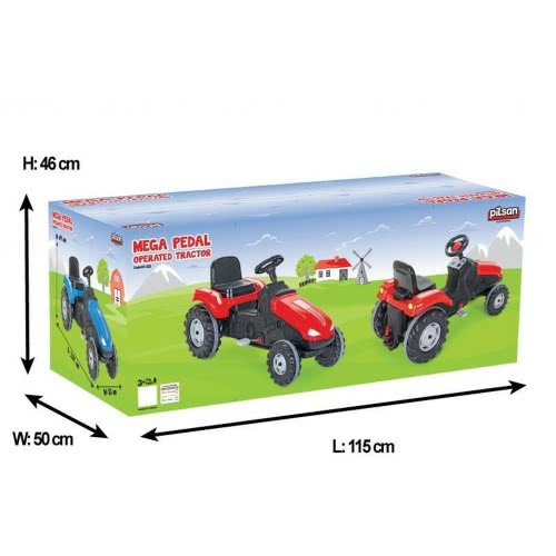 Pilsan Mega Pedal Operated Tractor - Red 07 321 8693461073212