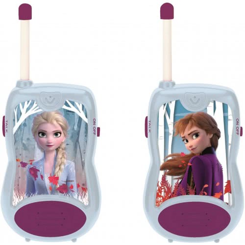 Lexibook Disney Frozen 2 Elsa Anna Walkie-Talkies, Communication Game For Children, Belt Clip For Transport, Battery, Blue 25.TW