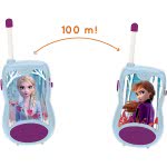 Lexibook Disney Frozen 2 Elsa Anna Walkie-Talkies, Communication Game For Children, Belt Clip For Transport, Battery, Blue 25.TW