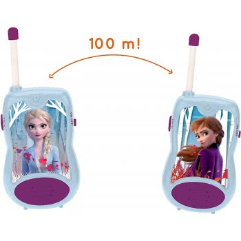 Lexibook Disney Frozen 2 Elsa Anna Walkie-Talkies, Communication Game For Children, Belt Clip For Transport, Battery, Blue 25.TW