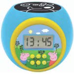 Lexibook Peppa Pig Projector Ξυπνητήρι Με Νυχτερινό Φως Με Χρονοδιακόπτη, Οθόνη Lcd 25.RL977PP 3380743083841