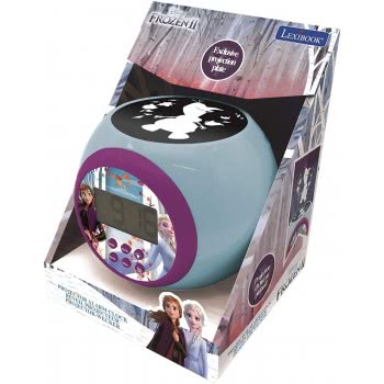 Lexibook Disney Frozen Projector Ξυπνητήρι Με Νυχτερινό Φως Με Χρονοδιακόπτη, Οθόνη Lcd 25.RL977FZ 3380743083650