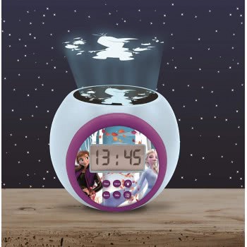 Lexibook Disney Frozen Projector With Snooze Alarm Function, Night Light With Timer, Lcd Screen, Battery Operated 25.RL977FZ 338