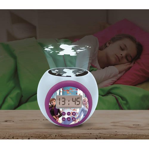 Lexibook Disney Frozen Projector Ξυπνητήρι Με Νυχτερινό Φως Με Χρονοδιακόπτη, Οθόνη Lcd 25.RL977FZ 3380743083650