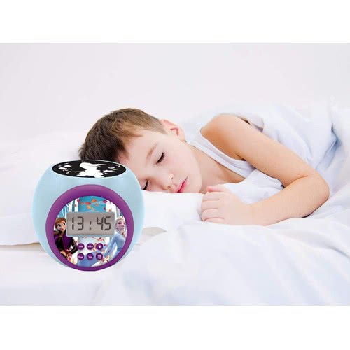 Lexibook Disney Frozen Projector Ξυπνητήρι Με Νυχτερινό Φως Με Χρονοδιακόπτη, Οθόνη Lcd 25.RL977FZ 3380743083650