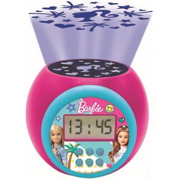 Lexibook Barbie Projector Ξυπνητήρι Με Νυχτερινό Φως Με Χρονοδιακόπτη, Οθόνη Lcd RL977BB 3380743083865