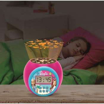 Lexibook Barbie Projector Ξυπνητήρι Με Νυχτερινό Φως Με Χρονοδιακόπτη, Οθόνη Lcd RL977BB 3380743083865