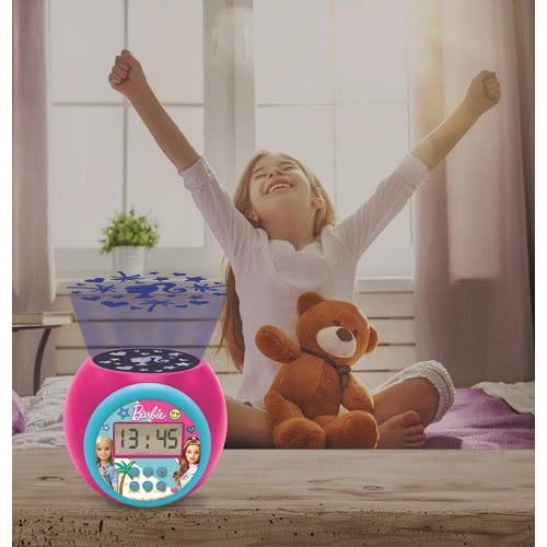Lexibook Barbie Projector Ξυπνητήρι Με Νυχτερινό Φως Με Χρονοδιακόπτη, Οθόνη Lcd RL977BB 3380743083865