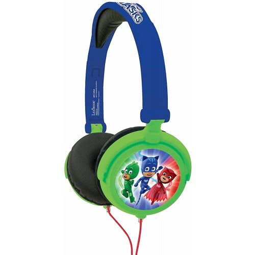 Lexibook Pj Masks Catboy Stereo Headphone, Safe Volume, Foldable And Adjustable, Blue/Green 25.HP015PJM 3380743068831