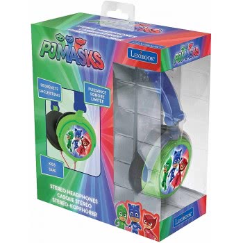 Lexibook Pj Masks Catboy Stereo Headphone, Safe Volume, Foldable And Adjustable, Blue/Green 25.HP015PJM 3380743068831