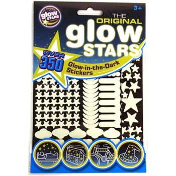 brainstorm Glow-In-The-Dark Αυτοκόλλητα Φωσφορίζοντα Αστεράκια, 350 Τεμάχια B8000 5060122730273