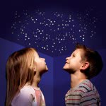 brainstorm Glow-In-The-Dark Αυτοκόλλητα Φωσφορίζοντα Αστεράκια, 350 Τεμάχια B8000 5060122730273