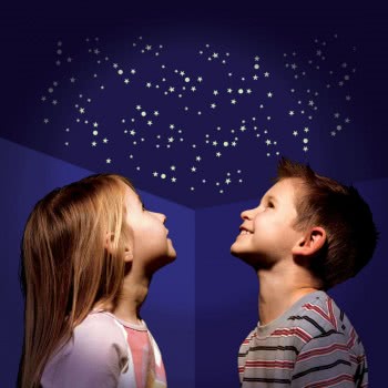 brainstorm Glow-In-The-Dark Αυτοκόλλητα Φωσφορίζοντα Αστεράκια, 350 Τεμάχια B8000 5060122730273