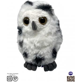 LIVING NATURE Smols |Snowy Owl Soft Toy AN552 5037832317018