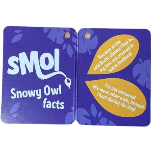 LIVING NATURE Smols |Snowy Owl Soft Toy AN552 5037832317018