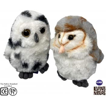 LIVING NATURE Smols |Snowy Owl Soft Toy AN552 5037832317018