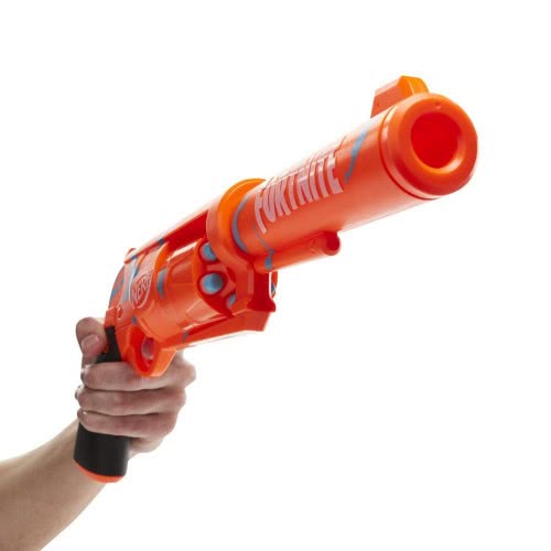 Hasbro Nerf Fortnite Six Shot Dart Blaster Camo Pulse Wrap, Hammer Action Priming, 6-Dart Drum, 6 Nerf Elite Darts F2678 5010993